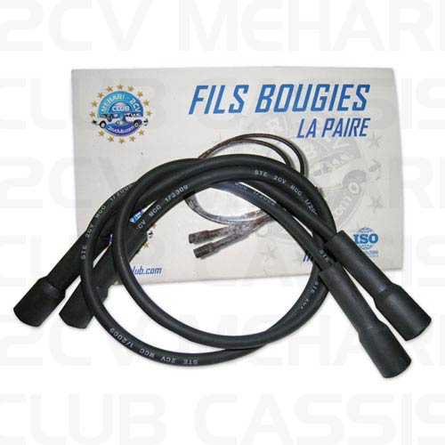 Fils bougie (la paire) 2CV/AMI/DYANE/MEHARI