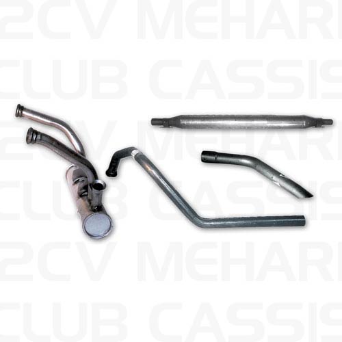 Exhaust set short end 602cc 2CV/DYANE/MEHARI