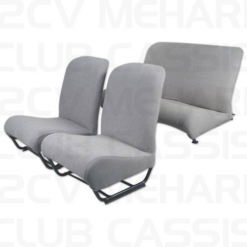 Seatcoverset sponge grey 2CV/DYANE