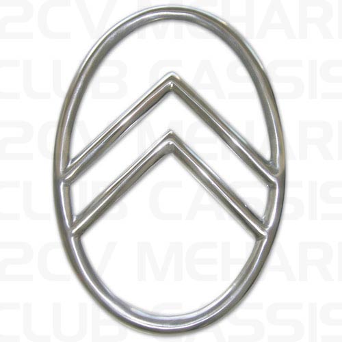 Logo Citroen 1949-1953 (poliertes Aluminium) 2CV AM