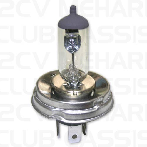 Code Européen phare 12V 55/60W blanc halogene2CV / AMI / DYANE / MEHARI