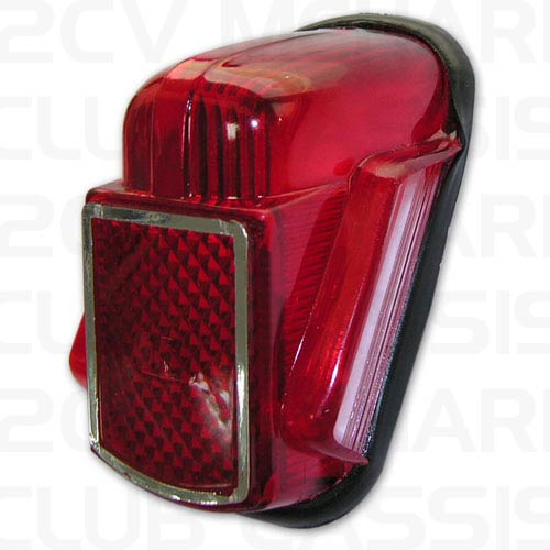 Glass right rear light 2CV OM