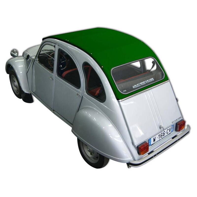 Capote ouv. int. vert tuilerie 2CV