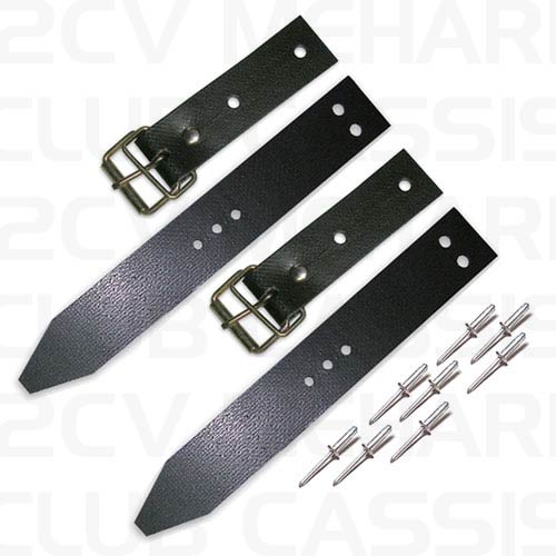 Set straps hood / grill black MEHARI