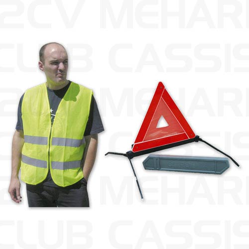 Safety set (triangle + vest) 2CV/AMI/DYANE/MEHARI