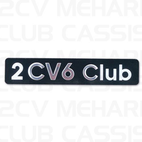 Schriftzug "2CV6 CLUB"