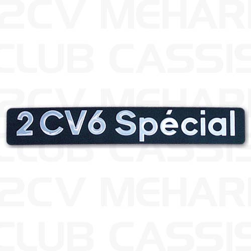 Monogramme "2CV6 SPECIAL"
