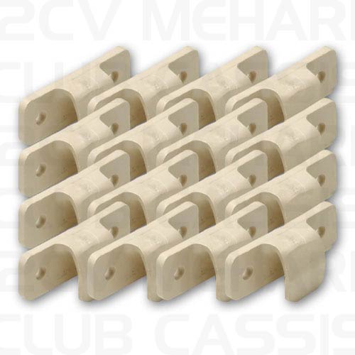 Crochet &eacute;lastique beige (x16) MEHARI