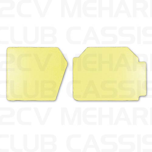 Door panels big model yellow 2CV