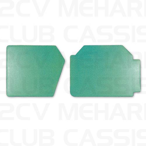 Door panels big model green lagoon 2CV