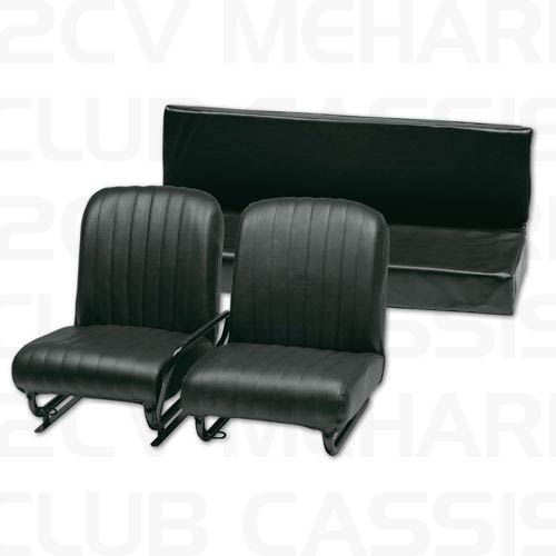 Complete set seats black MEHARI
