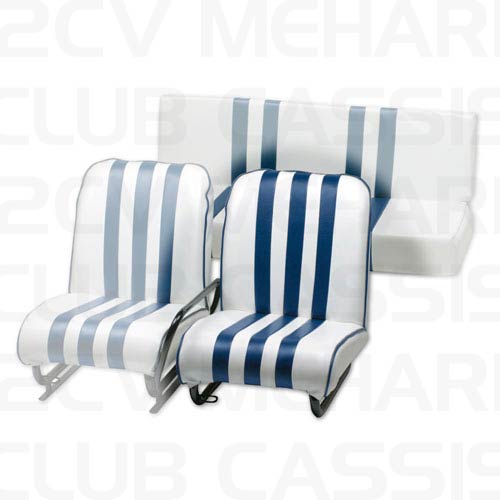 Front left seat white/blue MEHARI