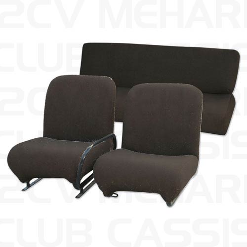 Set seatcovers sponge black (4 seats) MEHARI
