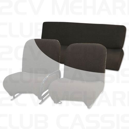 Cover sponge rear bench black MEHARI