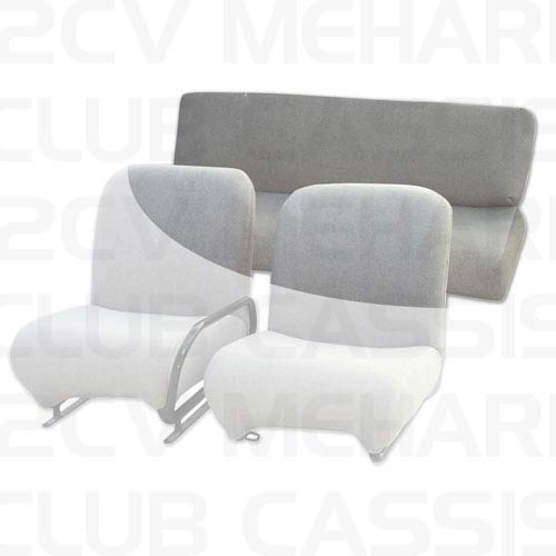 Cover sponge rear bench grey MEHARI