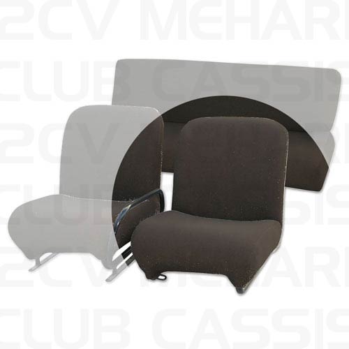 Cover sponge front seat black MEHARI