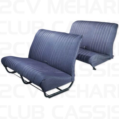 Ensemble garniture banquette avec rabat jeans 2CV