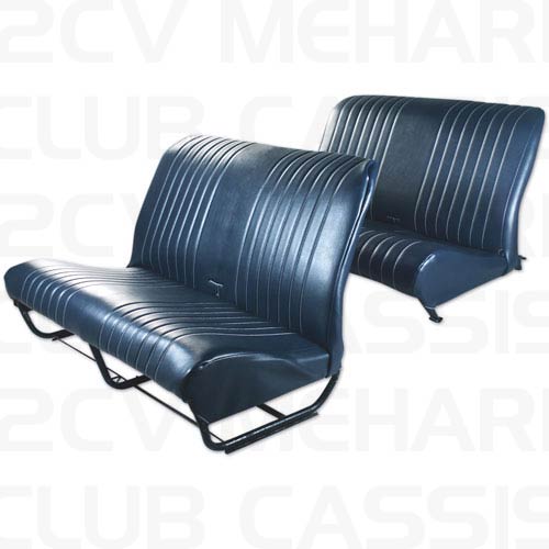 Seatcoverset bench with sides blue abyss 2CV/DYANE