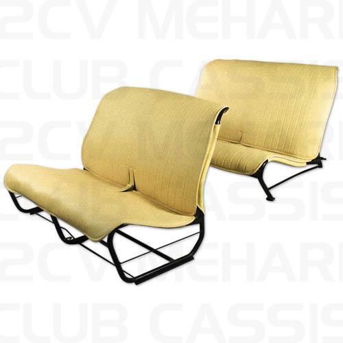 Seatcoverset bench without sides yellow/gold 2CV