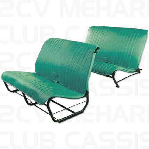 Seatcoverset bench without sides skaï green lagoon 2CV