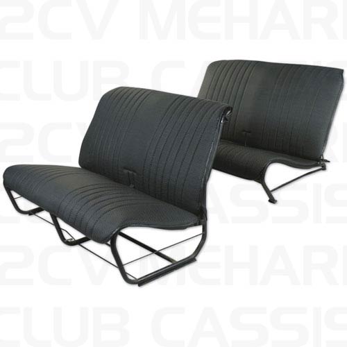 Seatcoverset bench without sides aere black 2CV