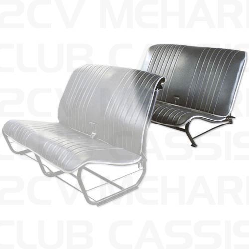 Seatcover rear without sides gray antracit 2CV