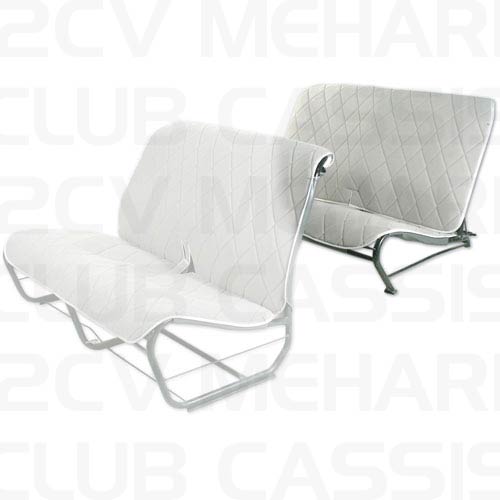 Seatcover rear bench without sides tissu grey 2CV