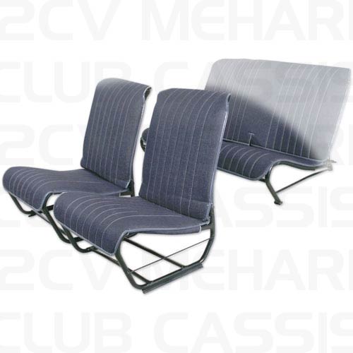 Seatcover front without sides gray antracit 2CV