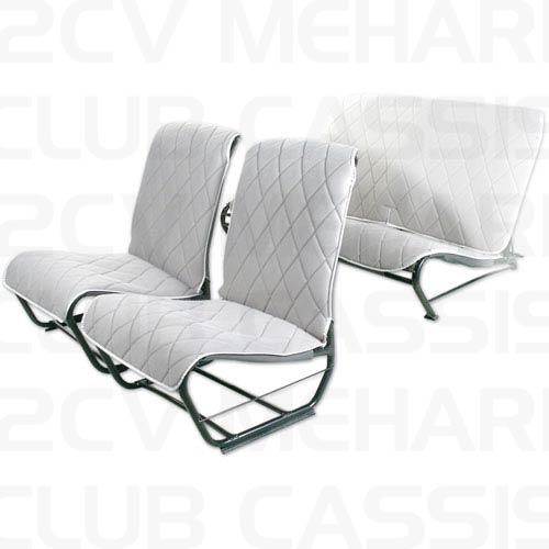 Grijs stof - bekleding stoel met open zijkant 2CV