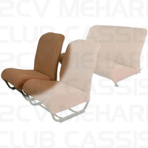 Seatcover right with sides aere brown 2CV/DYANE