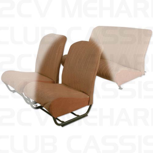 Seatcover bench front without sides aere brown 2CV/DYANE