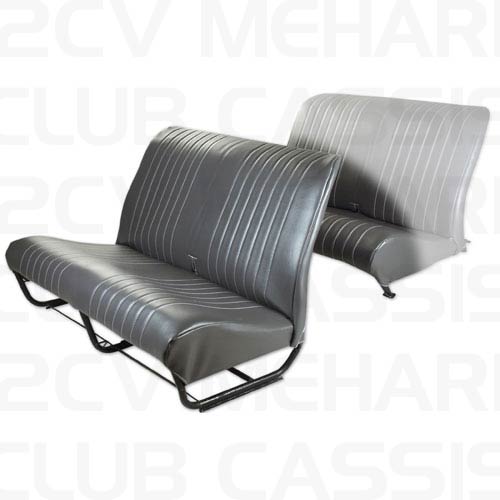 Seatcover bench front with sides gray antracit 2CV/DYANE