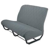 Seatcover bench front with sides gray tissu 2CV