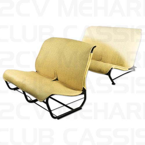 Seatcover bench front without sides yellow/gold 2CV
