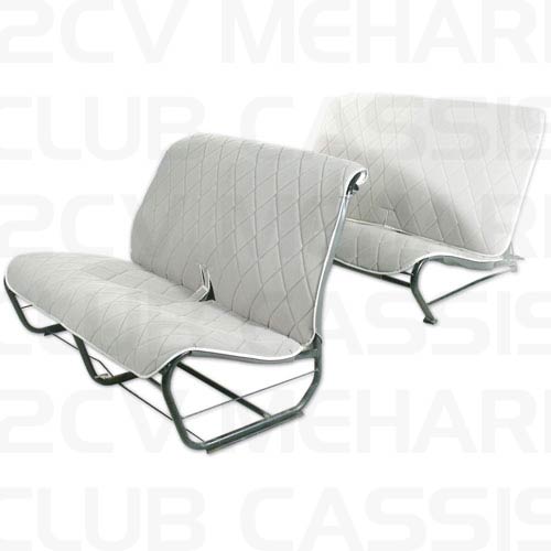 Seatcover front bench without sides tissu grey 2CV