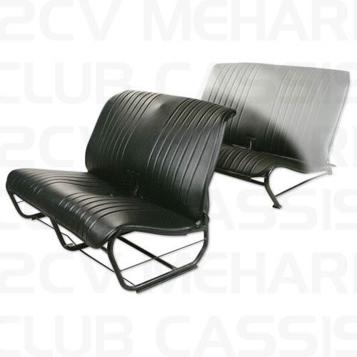 Seatcover bench front without sides skaï black 2CV