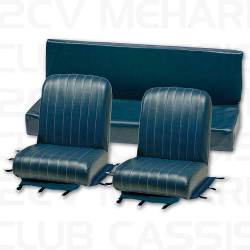 Set seatcovers 3 parts (2 front, 1 back) blue abyys MEHARI