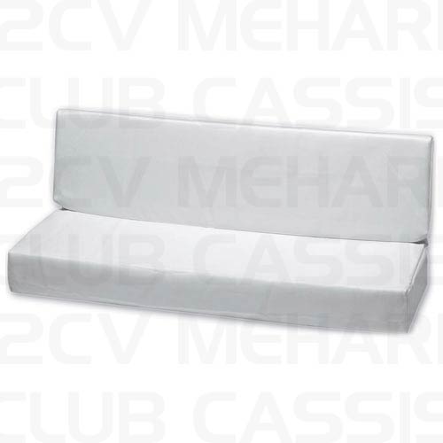 Cover rear seat white polaire MEHARI