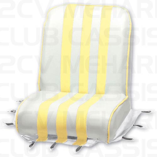 Cover front seat yellow/white MEHARI
