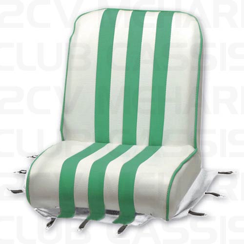 Cover front seat white/green MEHARI