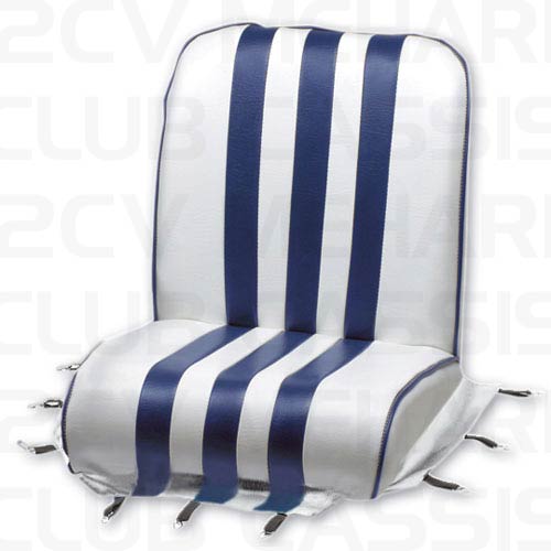 Blauw/wit - bekleding voorstoel MEHARI