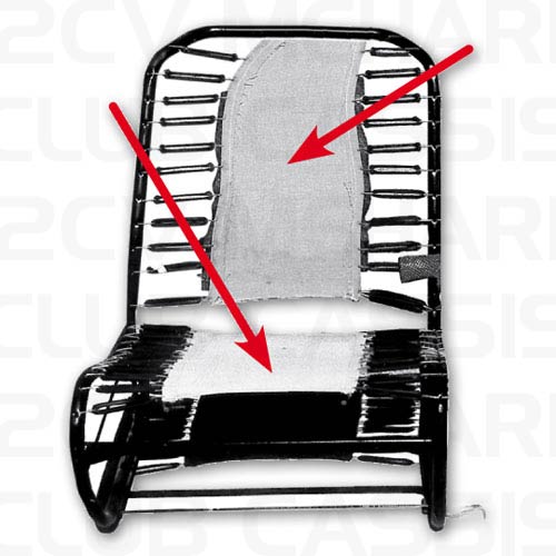 Synthetic seat chair (x1) 2CV/DYANE