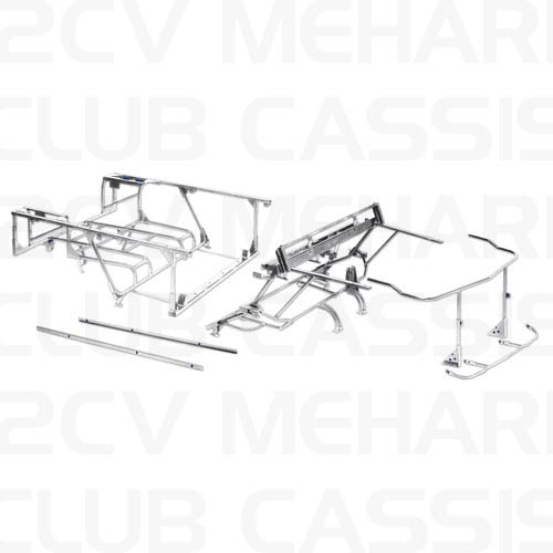 Ensemble chassis tubulaire galvanisé MEHARI NM