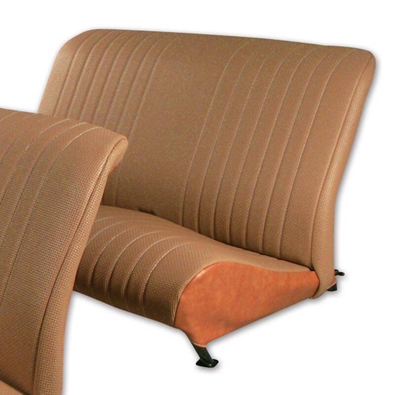 Garniture siège arrière pliable avec rabat aere chocolat 2CV/DYANE