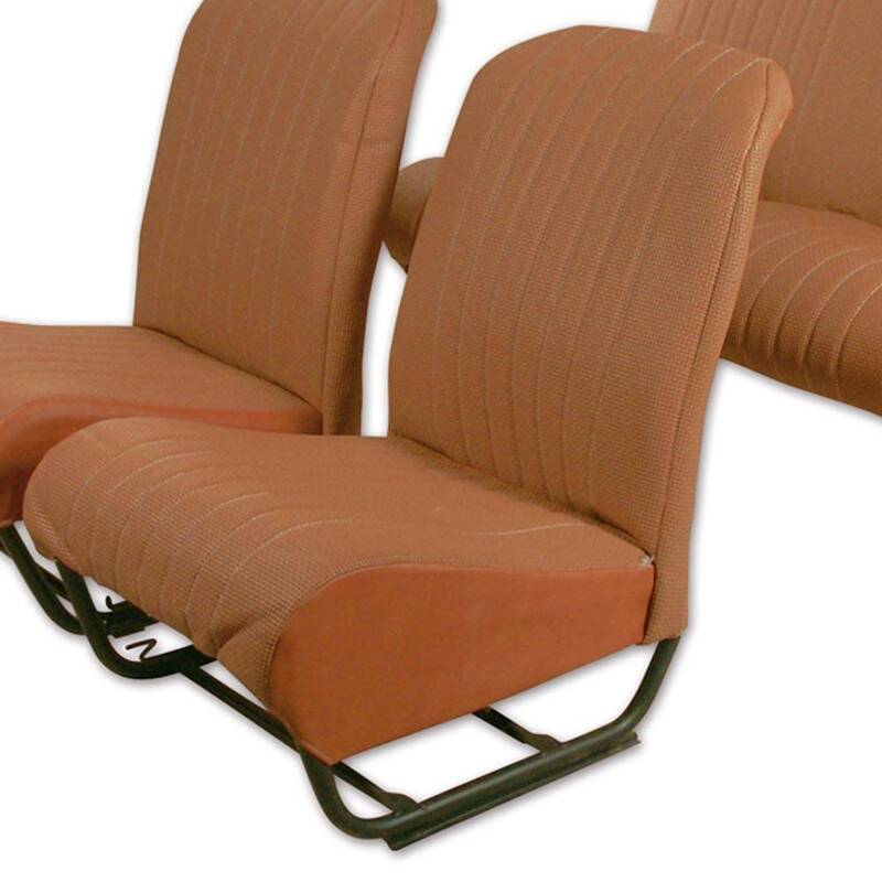 Garniture siège avant gauche avec rabat CIC aere chocolat 2CV/DYANE