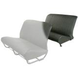 Seatcover folding bench with sides skaï aere noir 2CV/DYANE