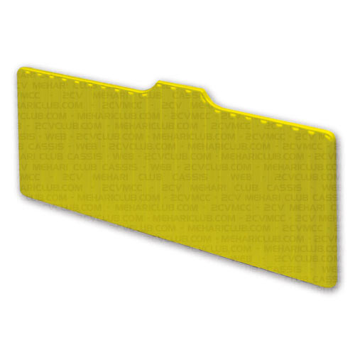 Habillage planché de dossier anti UV jaune atacama MEHARI