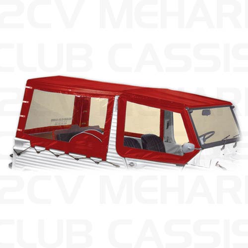 Rear cover 4 straps red MEHARI