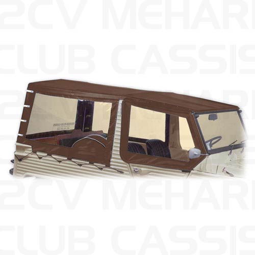 Rear cover 4 straps brown MEHARI