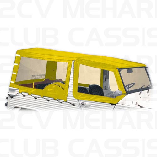 Rear cover 4 straps yellow MEHARI